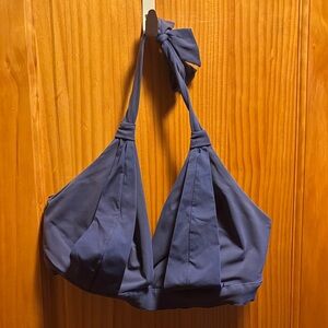 EMPREINTE - Navy Blue Halter / Bikini Top Size: 34/F